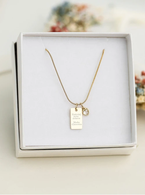 Łańcuszek żmijka, baza do zawieszek, stal pozłacana S308153Z00