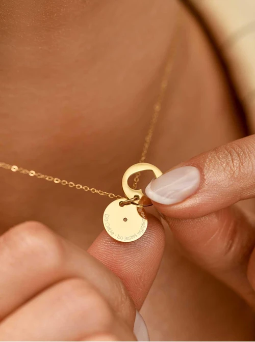 Naszyjnik serduszko, kryształ urodzeniowy Listopad, stal pozłacana S310562Z00-11