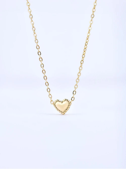 Naszyjnik serduszko, stal pozłacana S309970Z00