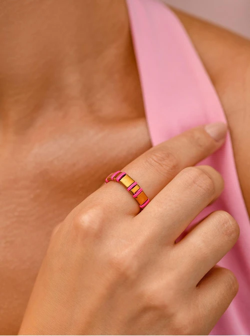 Pierścionek elastyczny, koraliki Miyuki, S410044Z00-0