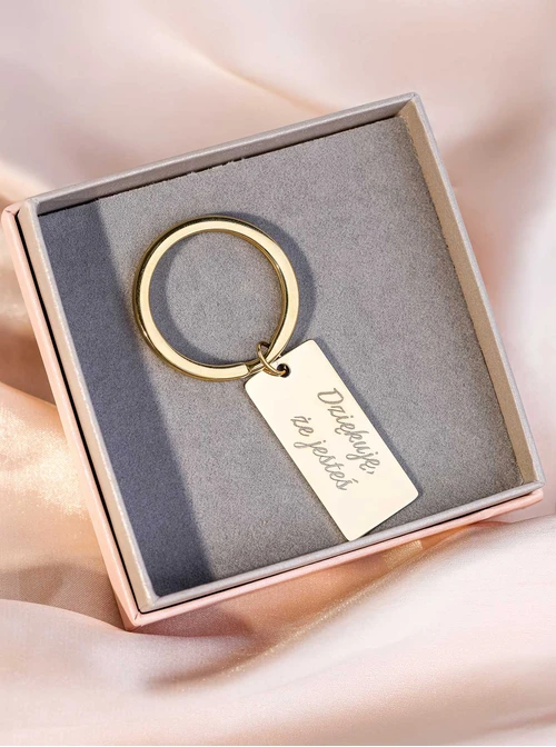 Zawieszka do breloka, stal pozłacana SC08142Z00