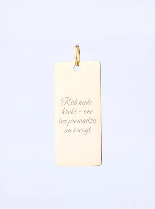 Zawieszka do breloka, stal pozłacana SC08142Z00