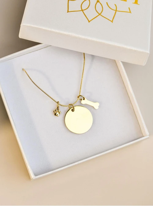 Zawieszka łapka, stal pozłacana SC08083Z00