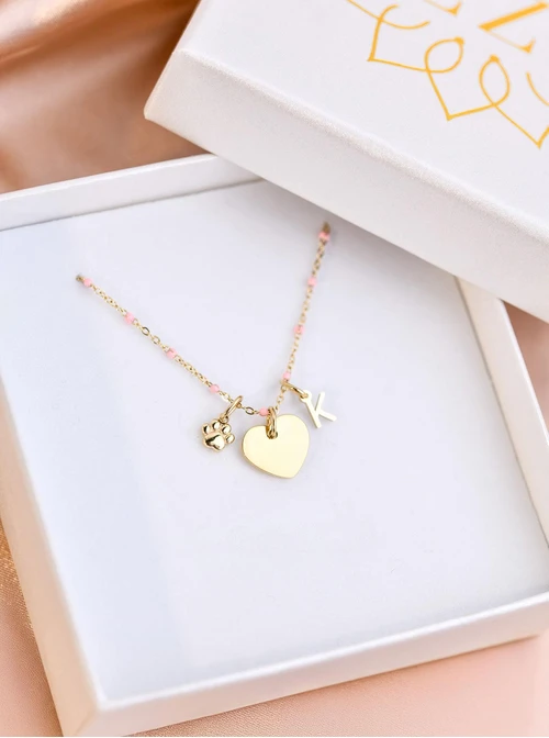 Zawieszka łapka, stal pozłacana SC08083Z00