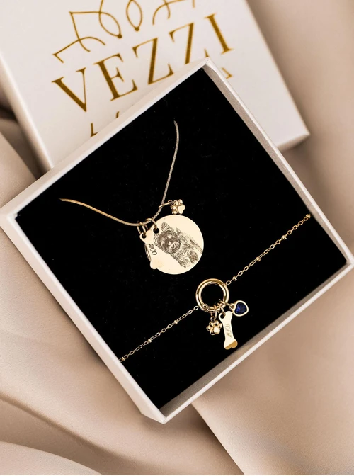 Zawieszka łapka, stal pozłacana SC08083Z00