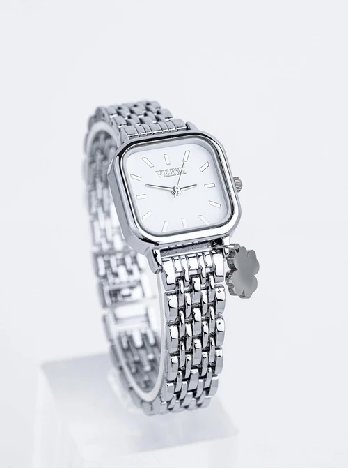 Zegarek Vezzi, koniczynka, kolor srebrny S509609S00