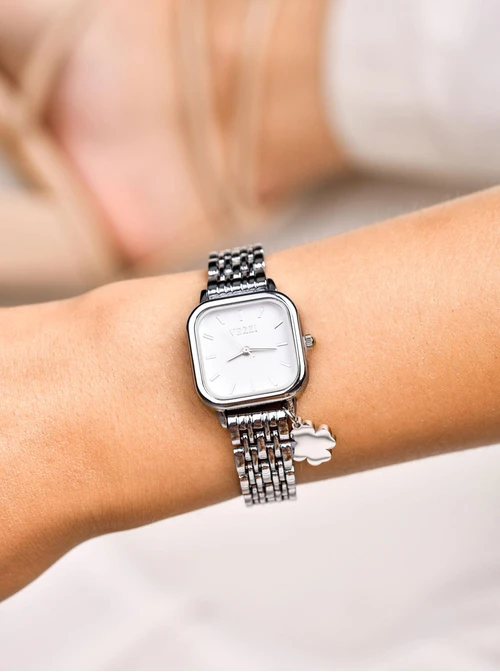 Zegarek Vezzi, koniczynka, kolor srebrny S509609S00