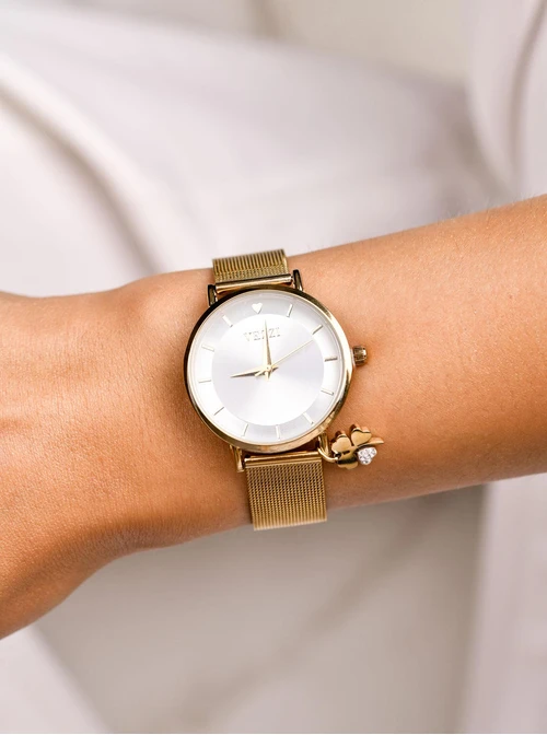 Zegarek Vezzi, koniczynka, kolor złoty S509590Z00