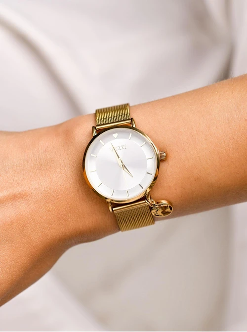 Zegarek Vezzi, mapa, kolor złoty S509588Z00