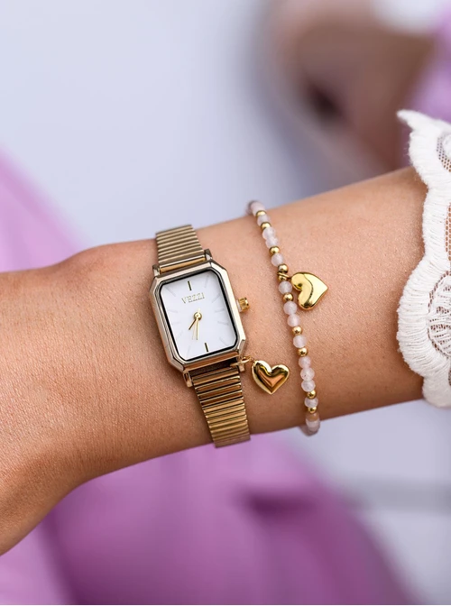 Zegarek Vezzi, serduszko, kolor złoty S509607Z00