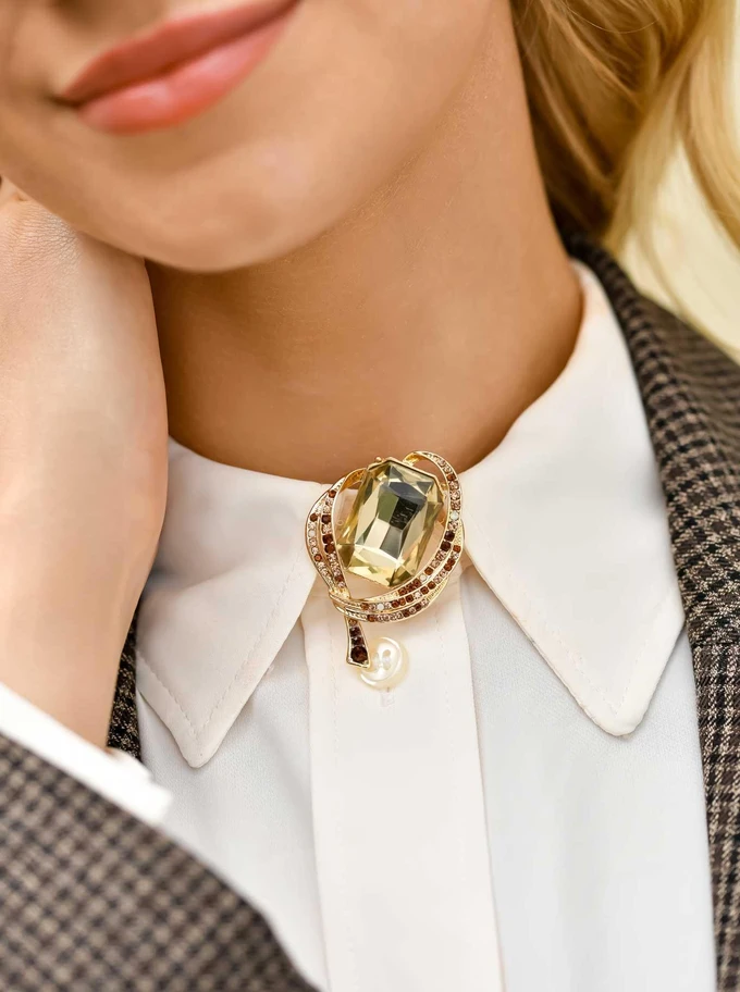 Broszka kryształki B710894Z00