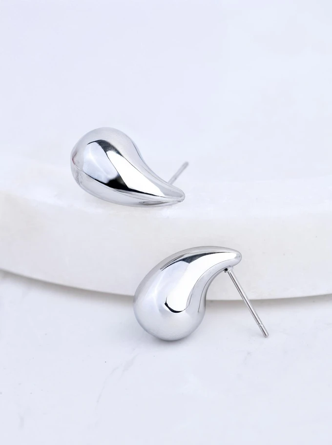 Kolczyki dmuchane, kropla, (dł. 1,8cm) stal S210433S00