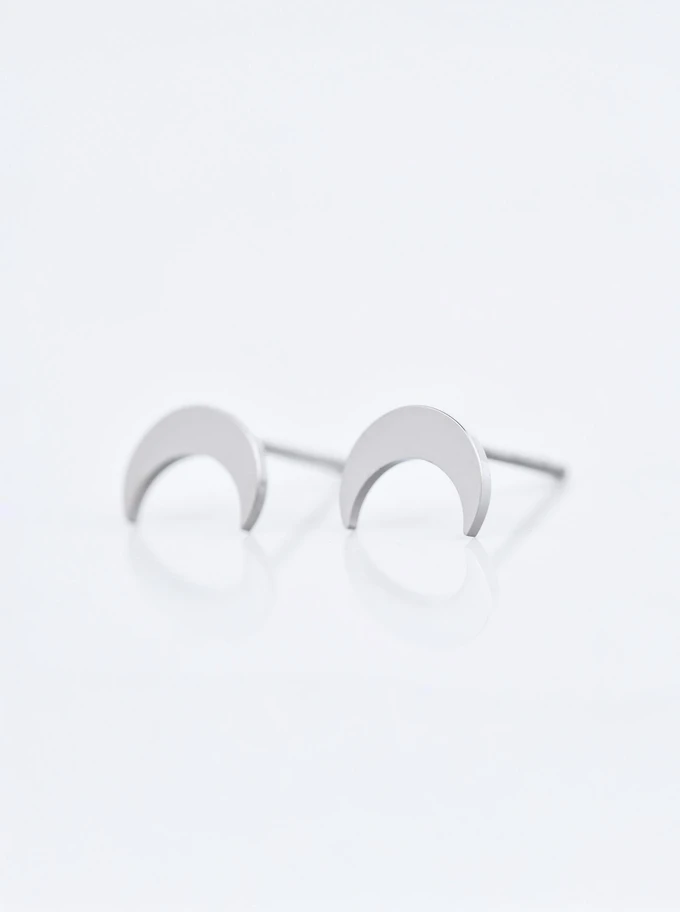 Kolczyki księżyce (1cm), stal S210561S00