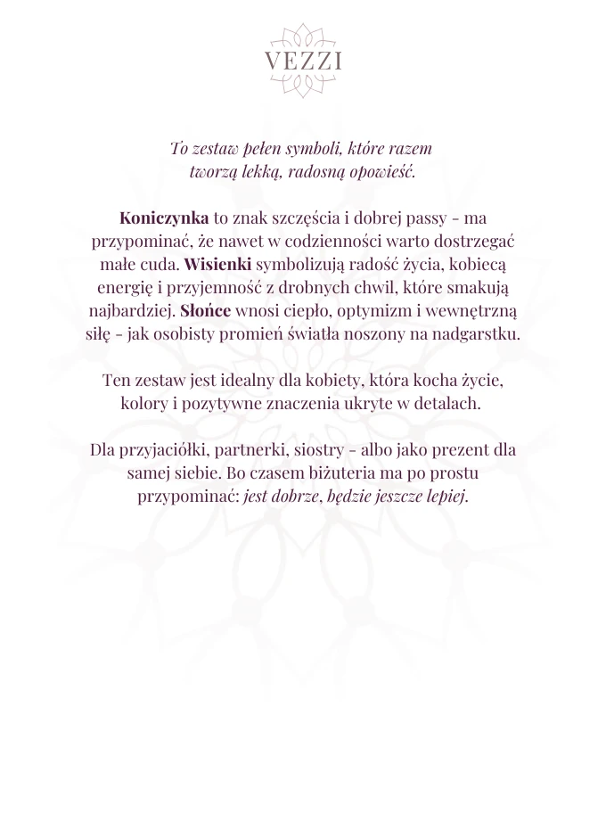 Zestaw Biżuterii Sunny Clover Charms