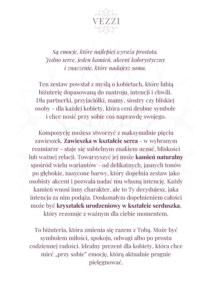 Zestaw biżuterii Touch of Care z możliwością graweru Z10853Z00