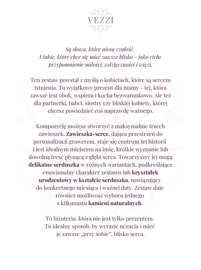 Zestaw biżuterii Better Together z możliwością grawerowania Z10856Z00