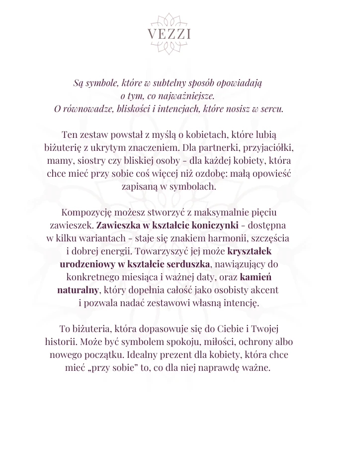 Zestaw biżuterii Made of Quiet z możliwością graweru Z10857Z00