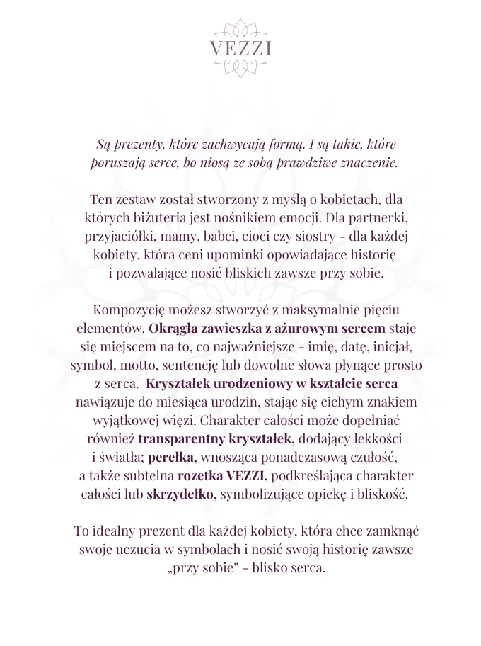 Zestaw biżuterii Just Shine z możliwością graweru Z11031Z00