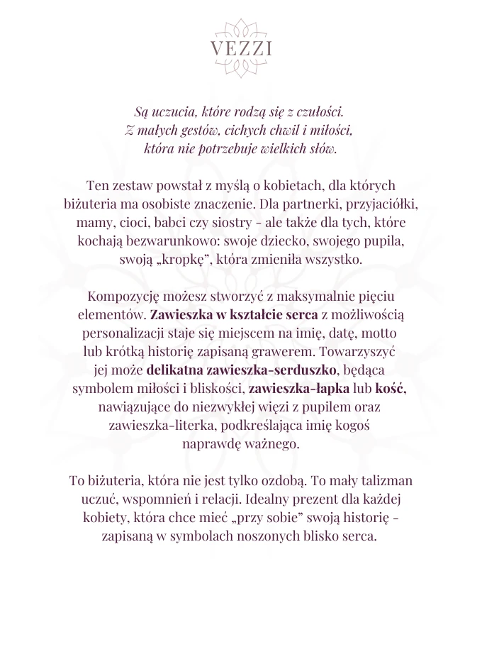 Zestaw biżuterii Despite Everything z możliwością graweru Z11040Z00