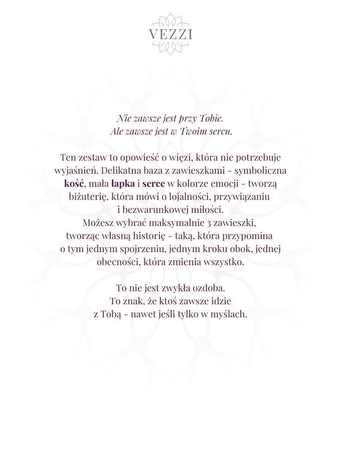 Zestaw biżuterii Soulmate Touch z możliwością graweru Z11071Z00
