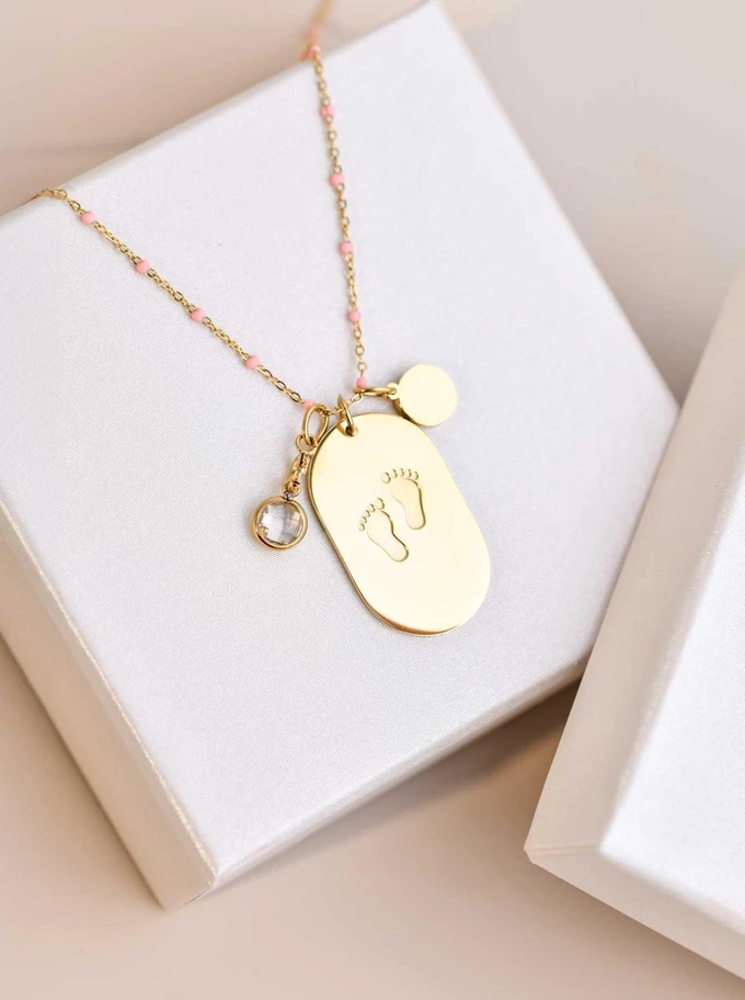Zestaw biżuterii Pink Serenity z możliwością graweru Z11086Z00