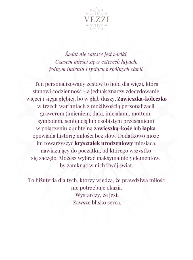 Zestaw biżuterii Soulmate Vibes z możliwością graweru Z11085Z00