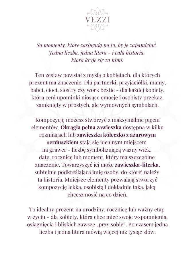 Zestaw biżuterii Timeless Minimalism z możliwością graweru  Z11020Z00
