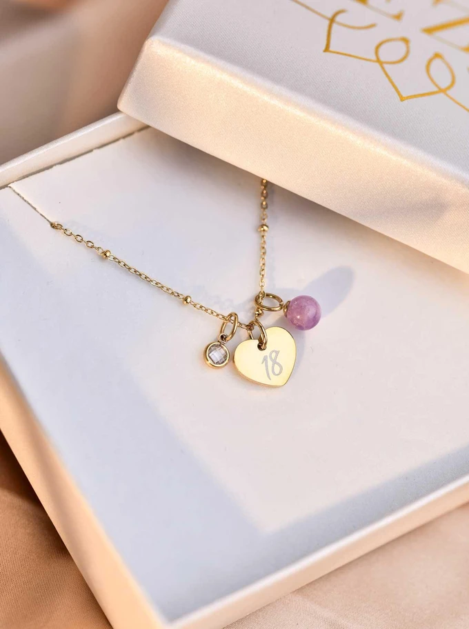 Zestaw biżuterii Violet Light z możliwością graweru Z11039Z00