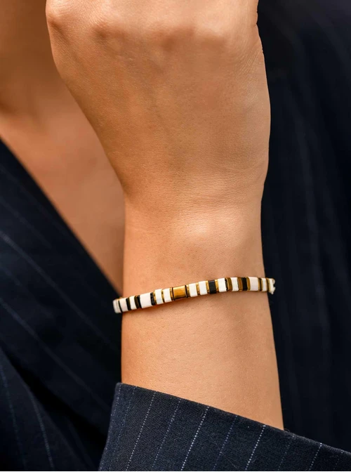 Bransoletka elastyczna, koraliki Miyuki, S110066Z00