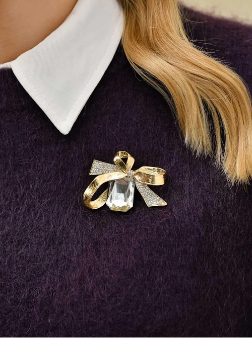 Broszka kokarda, kryształ B711014Z00