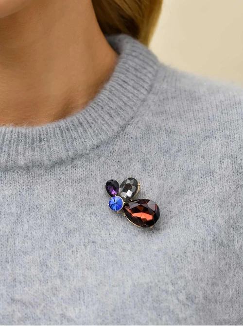 Broszka kryształki B710995Z00