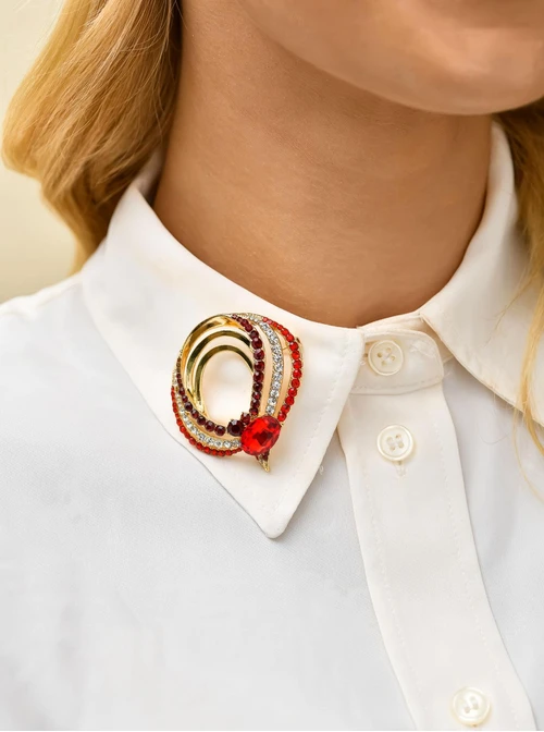 Broszka z kryształkami B710868Z00