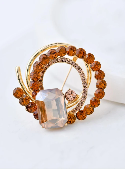 Broszka złoty kryształ B710885Z00