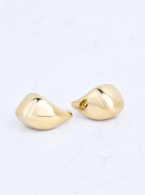 Kolczyki krople, stal pozłacana S209868Z00