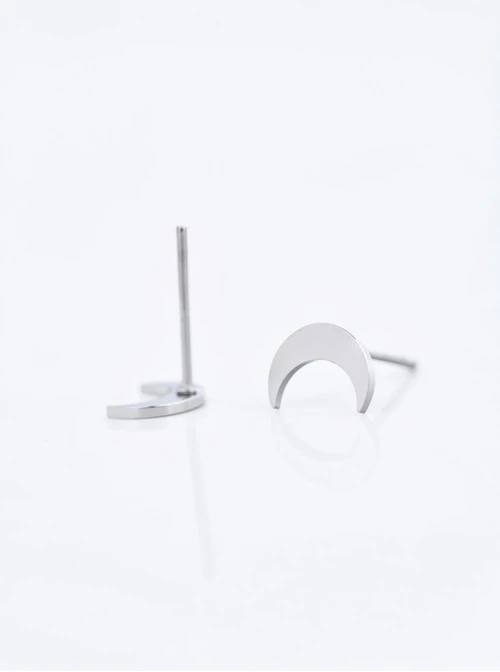 Kolczyki księżyce (1cm), stal S210561S00