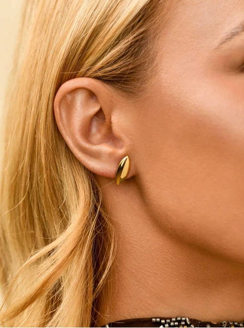 Kolczyki, stal pozłacana S211455Z00