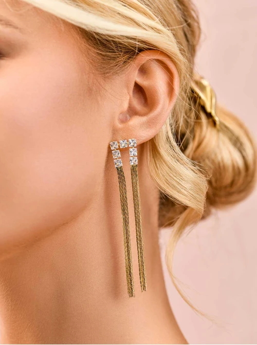 Kolczyki wieczorowe, długie, kryształki B210111Z00