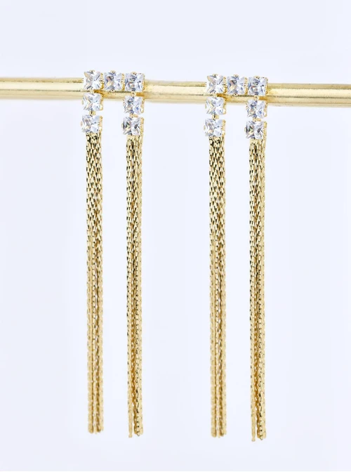 Kolczyki wieczorowe, długie, kryształki B210111Z00