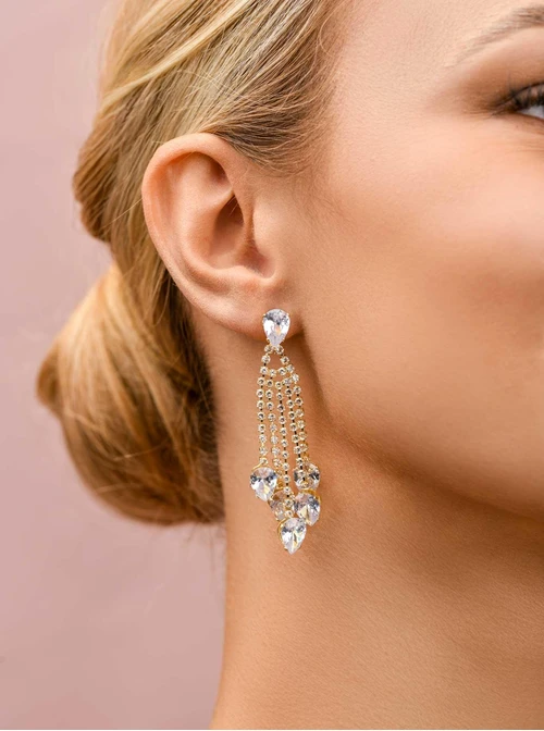 Kolczyki wieczorowe kryształki B210110Z00