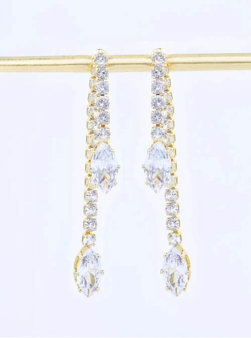 Kolczyki wieczorowe, kryształki z kryształkami B210121Z00