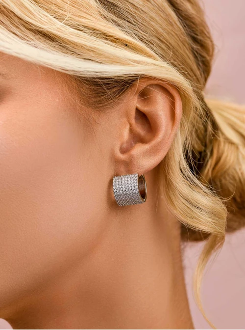 Kolczyki wieczorowe z kryształkami, B210103S00