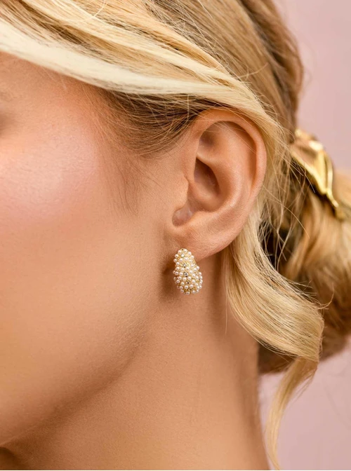 Kolczyki wieczorowe z perełkami B210130Z00