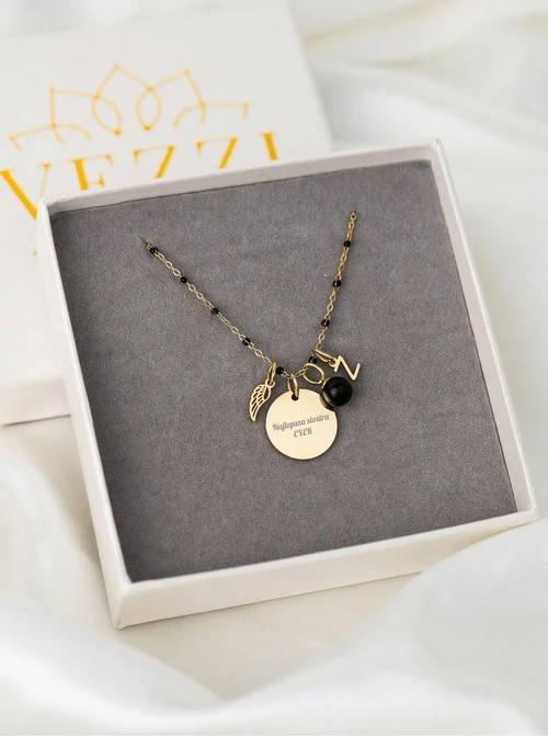 Łańcuszek baza do zawieszek, stal pozłacana S308155Z01