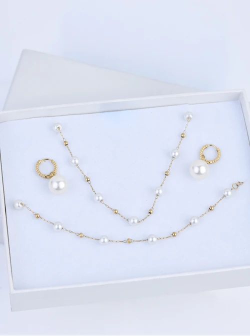 Zestaw Biżuterii Maple Moon Pearls