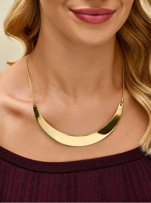 Naszyjnik stal pozłacana S310581Z00