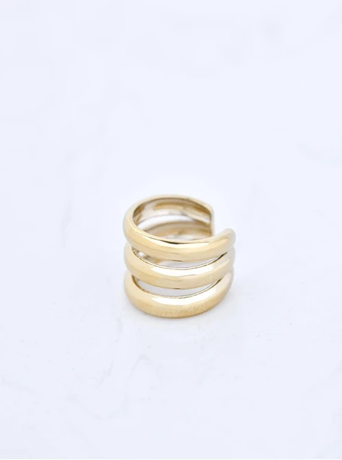 Nausznica szeroka, stal pozłacana S210731Z00