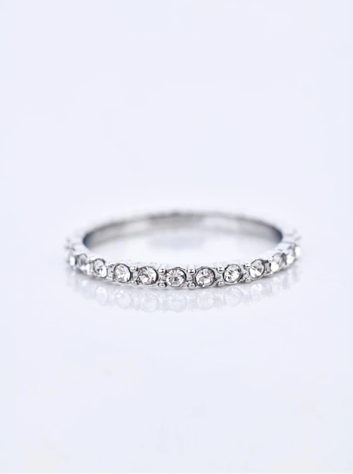 Pierścionek kryształki, stal S409909S00