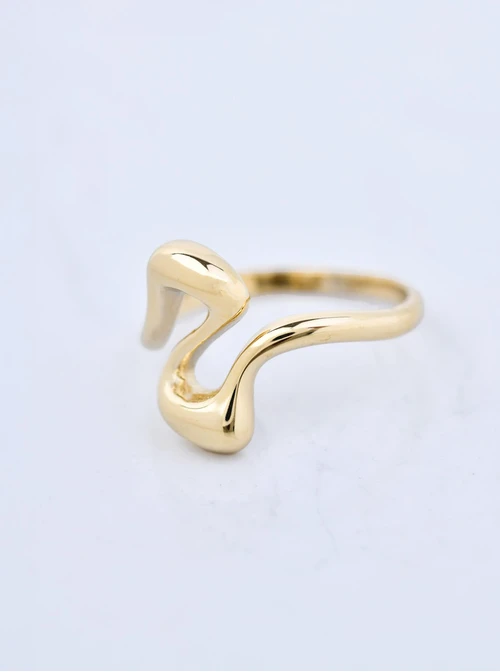 Pierścionek, stal pozłacana S411213Z00