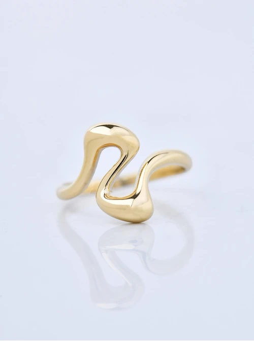 Pierścionek, stal pozłacana S411213Z00