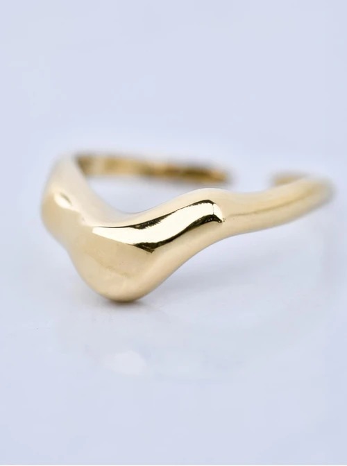 Pierścionek, stal pozłacana S411217Z00